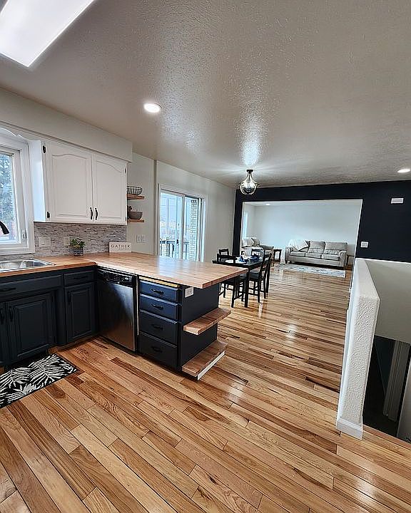 Kitchen open to living