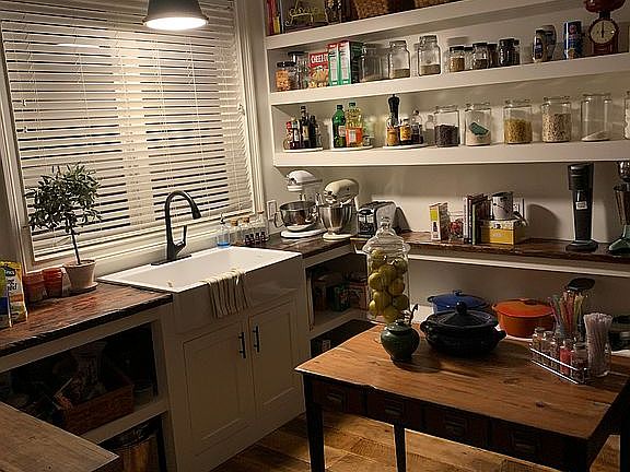 Walk in custom pantry