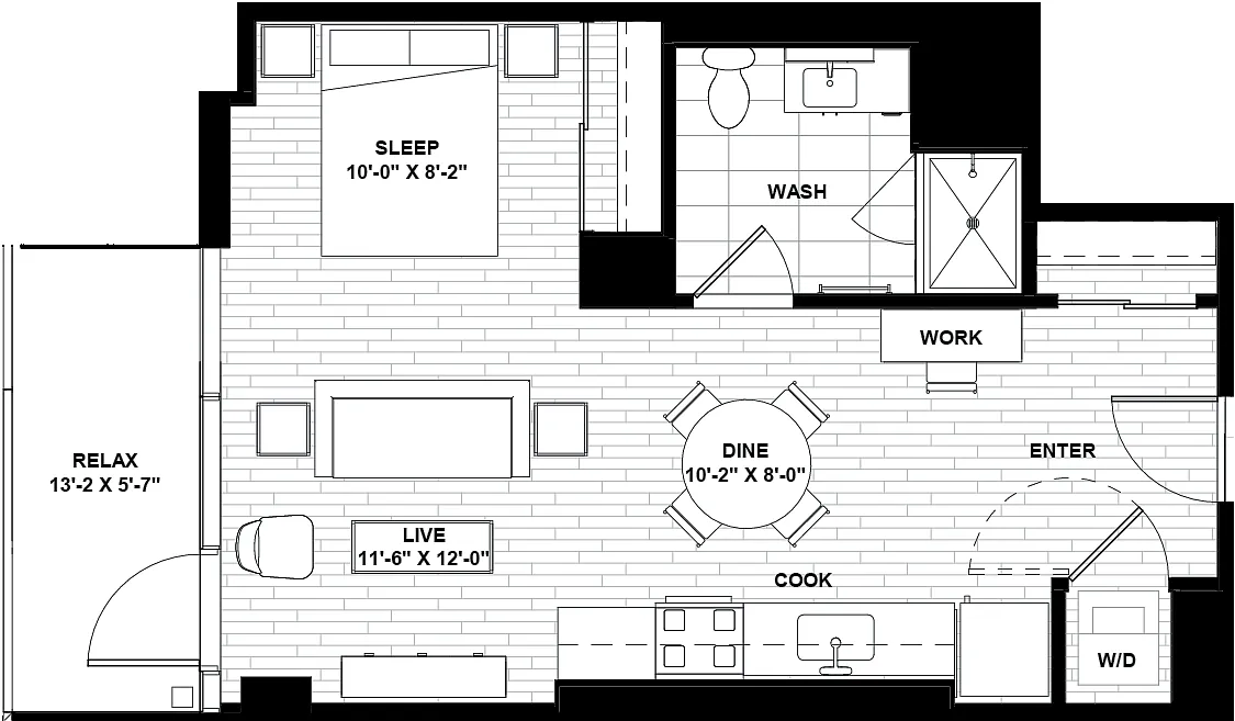 Floor plan Studio 04