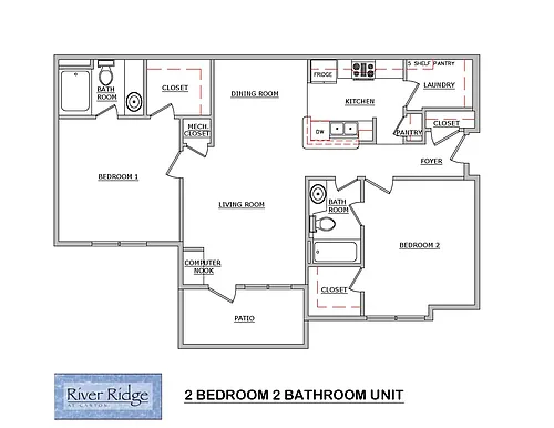 Floor plan Two Bedroom