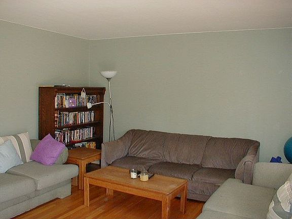 Nice size Living room with hardwood floors