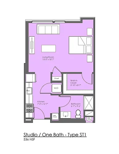 Floor plan Studio