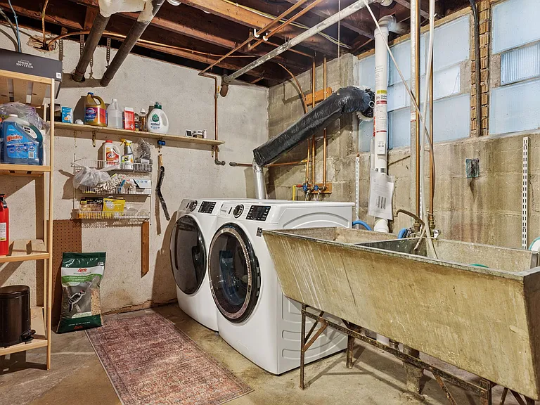 New washer + dryer