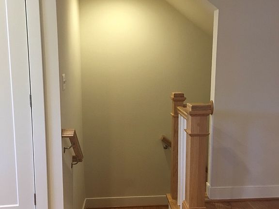 Stairs down to recreation room in basement