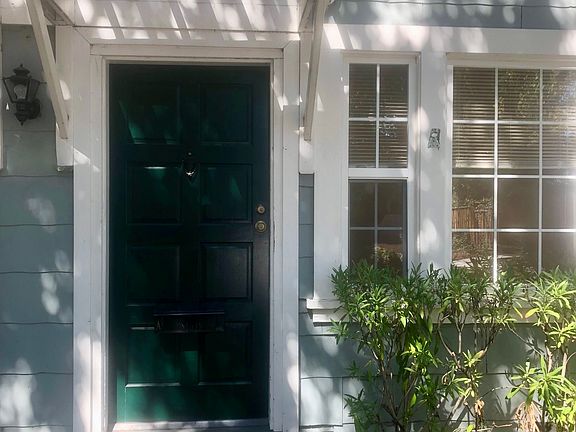 Front door enters into office space.