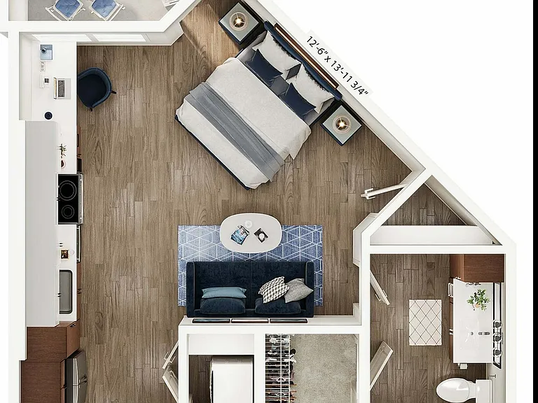 Explore this chic urban apartment, designed for modern living and convenience. Explore this chic urban apartment, designed for modern living and convenience.