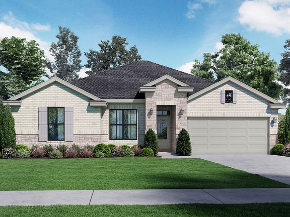 Magnolia - Elevation A with Stone