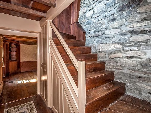 Beautiful Antique staircase with stone