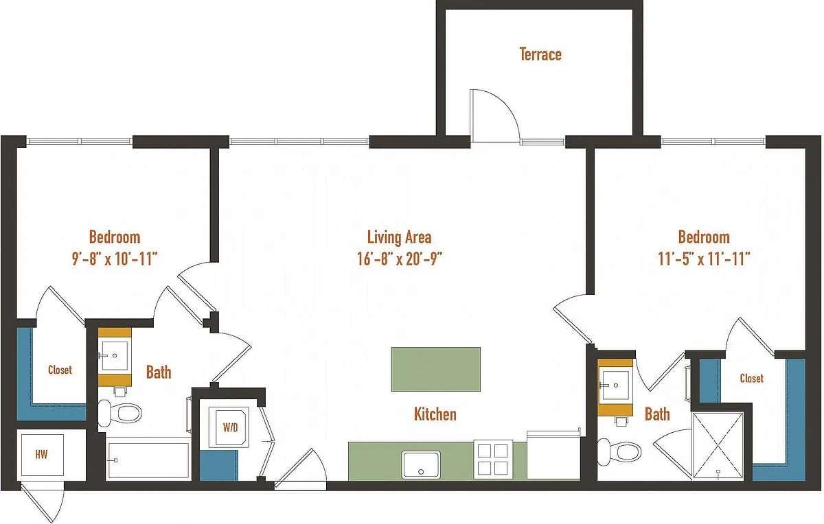 Floor plan 2C
