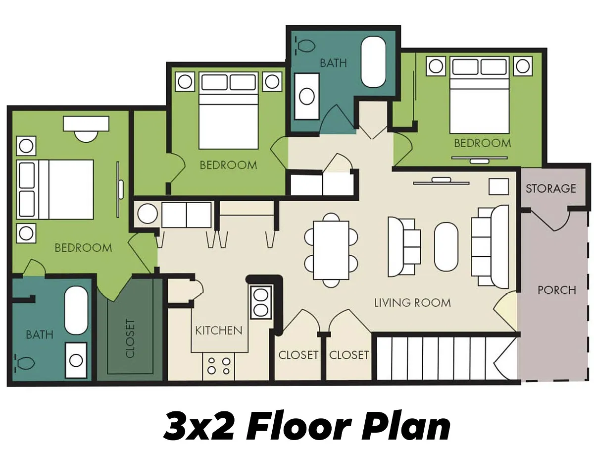 Floor plan 3/2 mkt