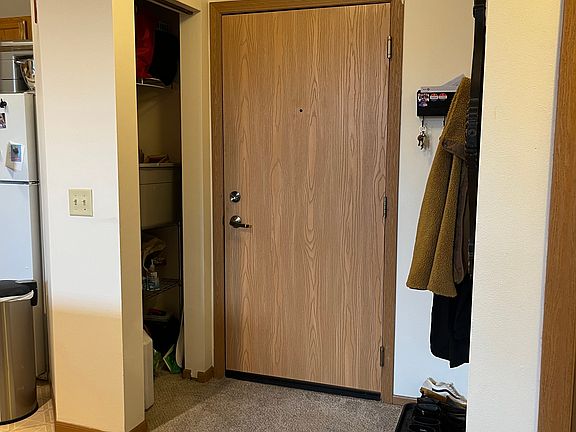 Front door + closet
