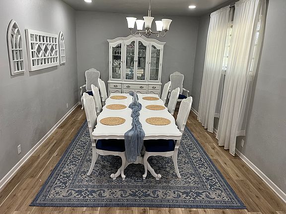 Very large dining area.