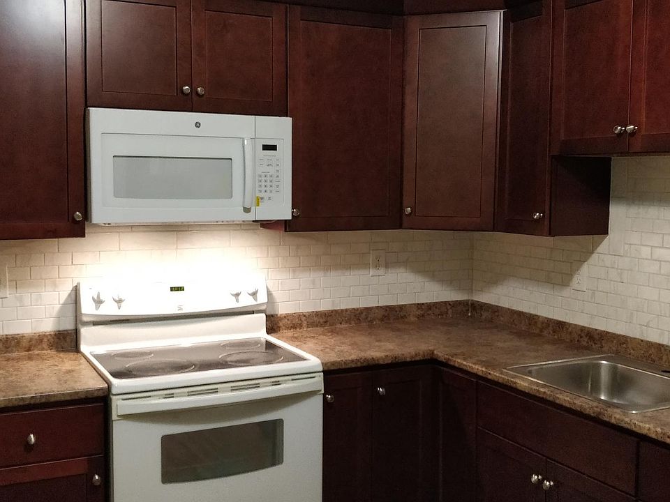 New kitchen cabinets, backsplash and countertop. USB outlet