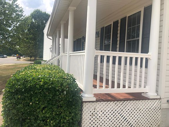 Front porch with columns
