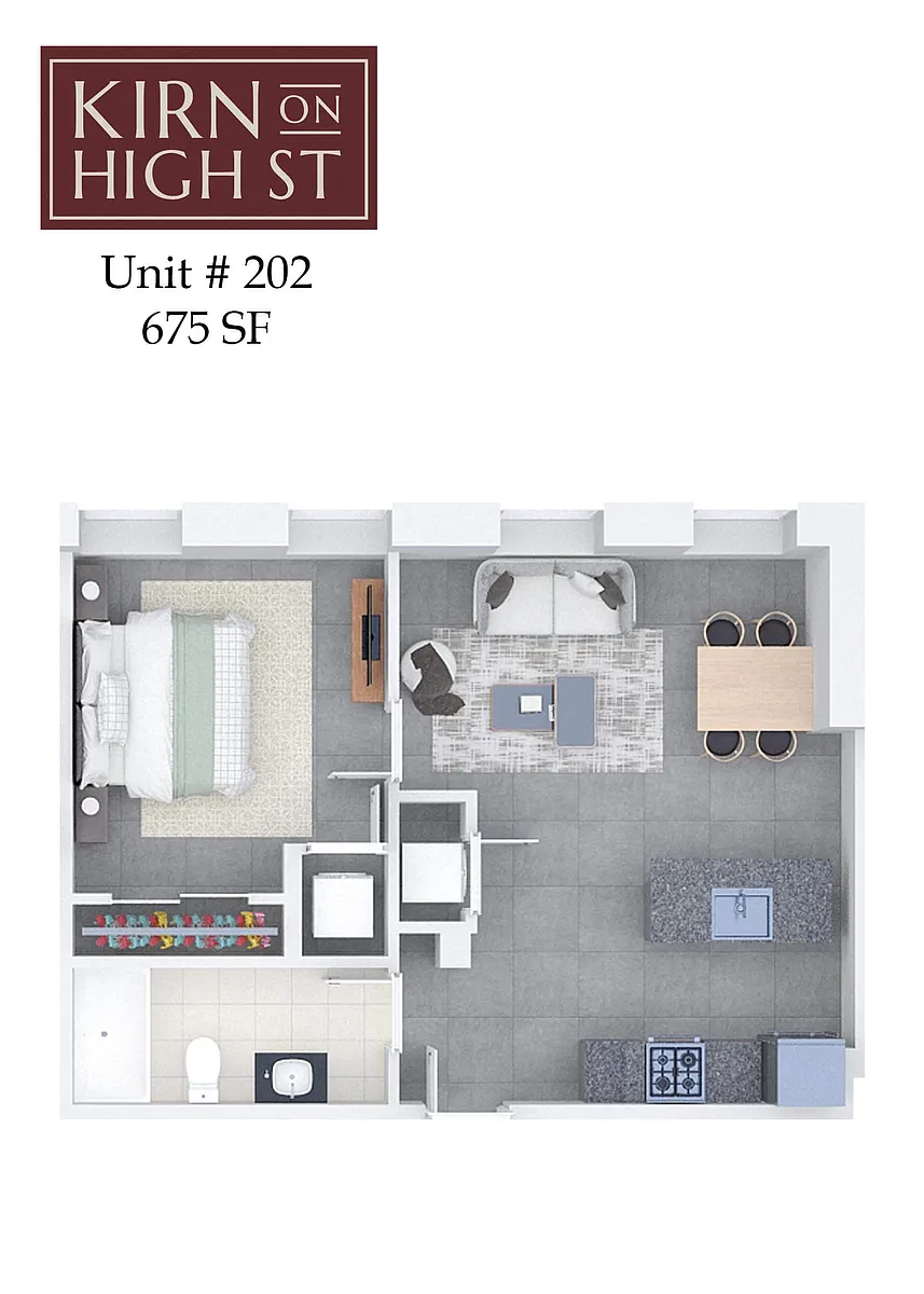 Floor plan Kirn on High Street 202