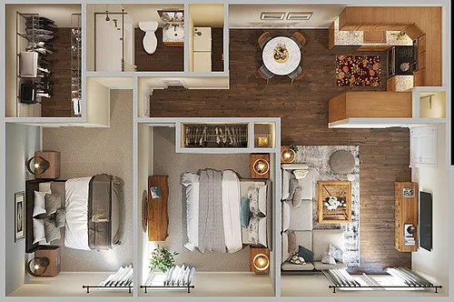 Floor plan 2/1