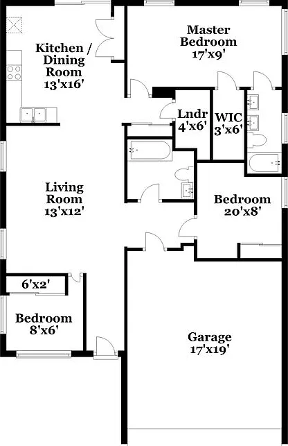 3 bed, 2.0 bath, 1327 sqft, $2,065 — Photo 2