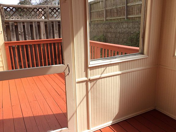 Enclosed view of deck
