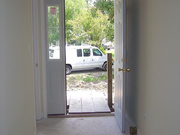 August 2004 - Front Door During Construction