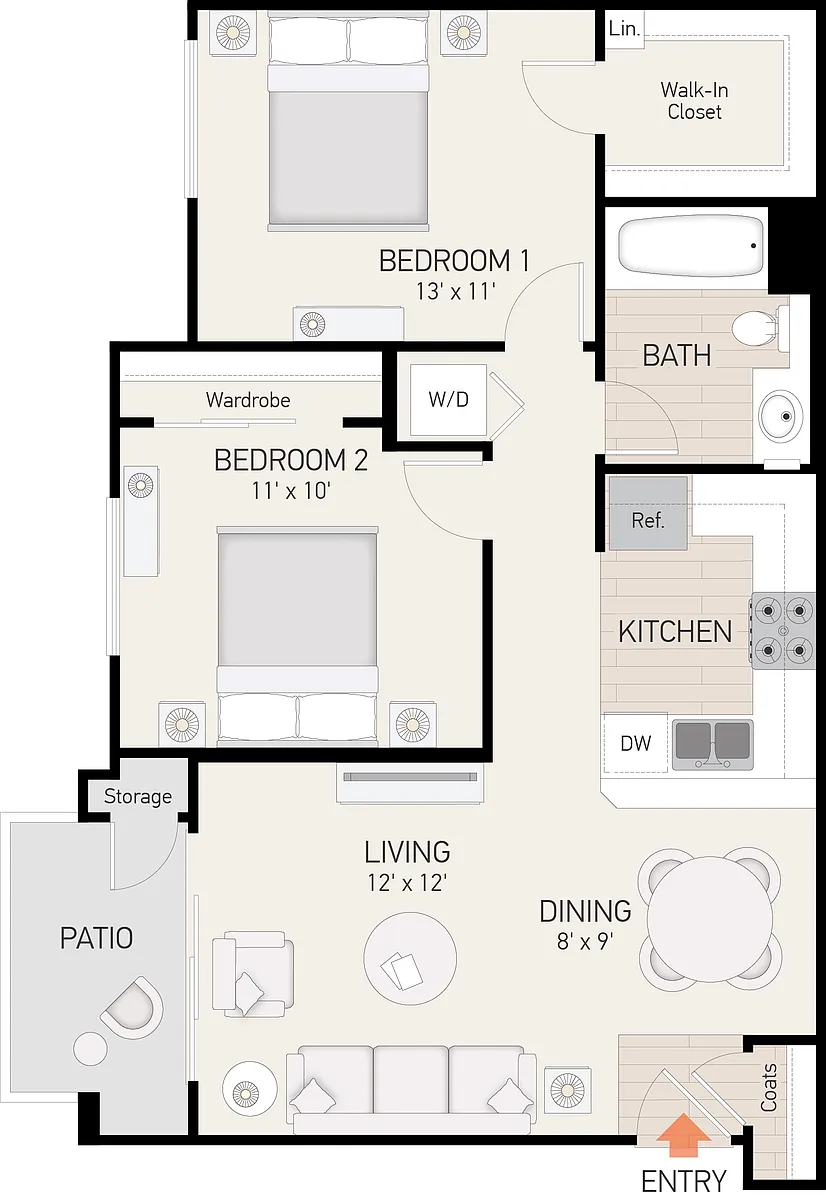 Floor plan Plan D