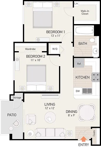 Floor plan Plan D