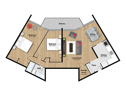 Floor plan 1206