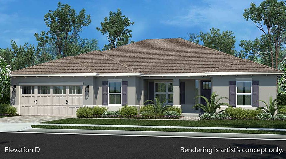 Beatrix Model Elevation D at On Top of the World Communities new homes Ocala, FL