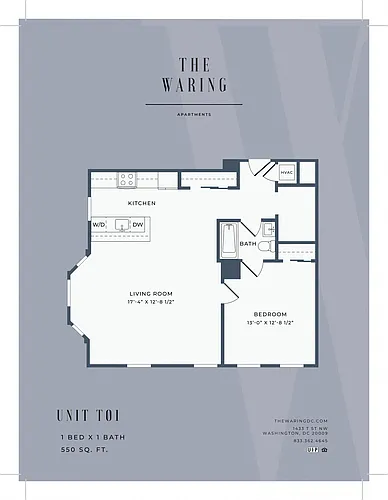 Floor plan 1 Bed 1 Bath