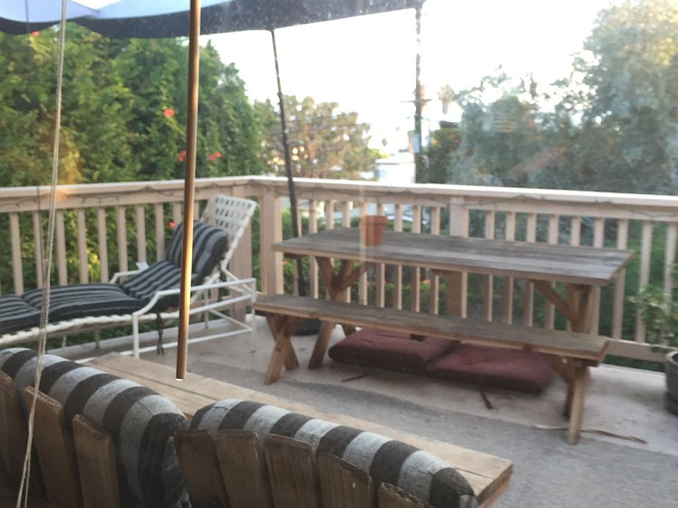 large deck with ocean view