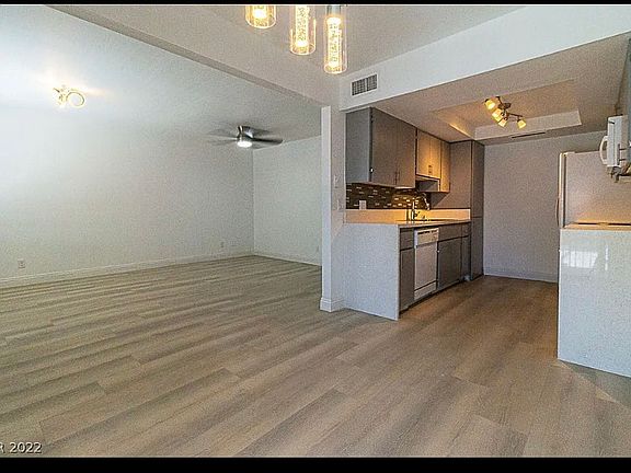 Living room and kitchen