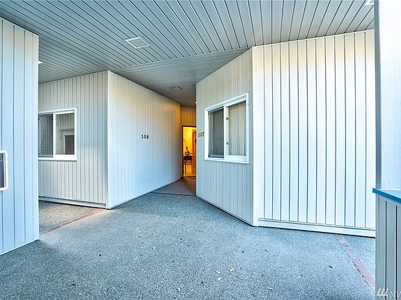 Fully covered entry from both the garage and the street.