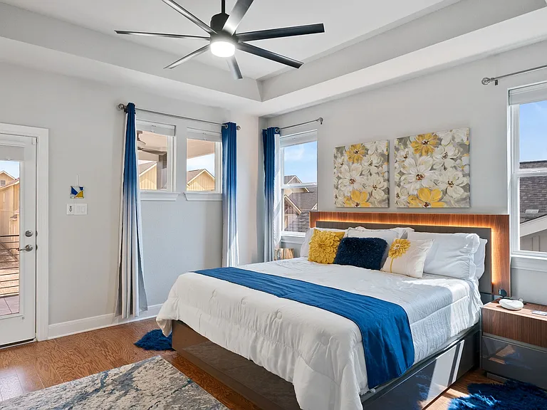 Plenty of room for a king-size bed!