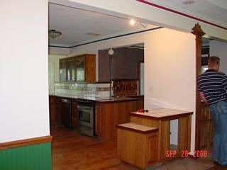 Inside kitchen area