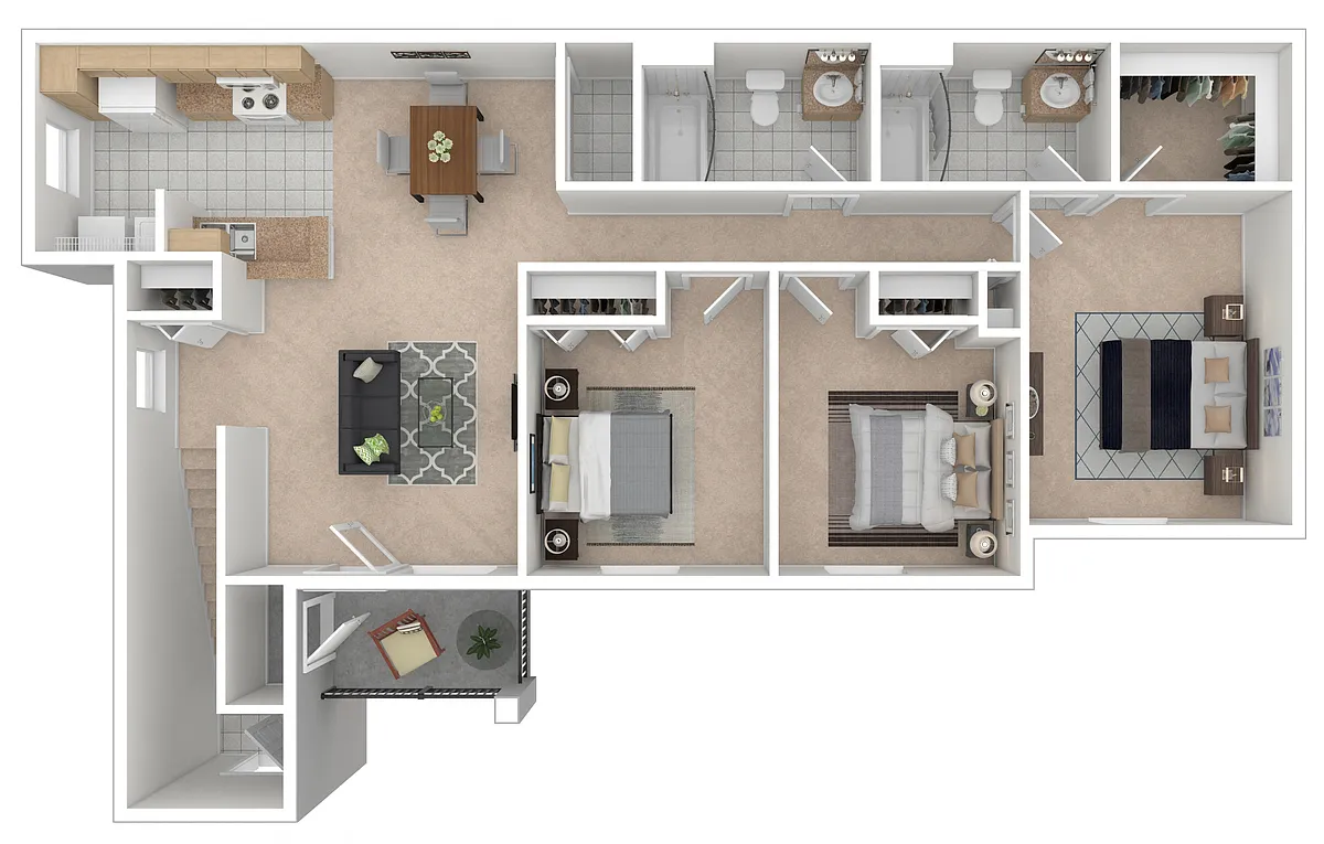 Floor plan 3 Bedroom