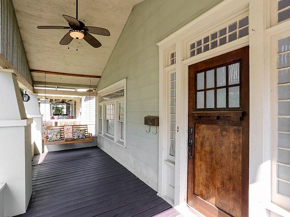 Porch swing and original door