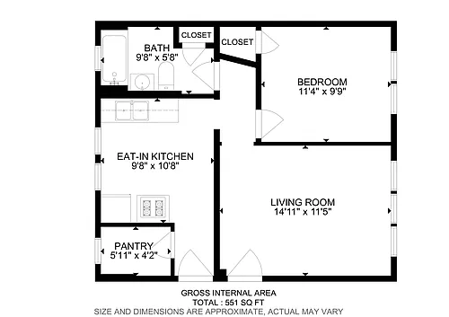Floor plan One Bedroom