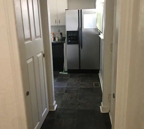 Basement door and rear entrance door