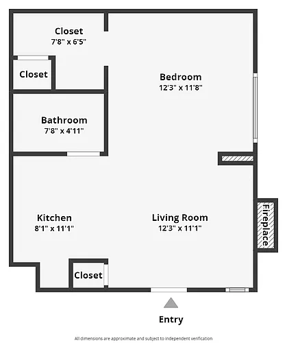Floor plan 0 Bedroom 1 Bathroom