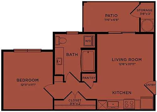 Floor plan E2-Jane Long 60% (Eligibility Restrictions Apply)