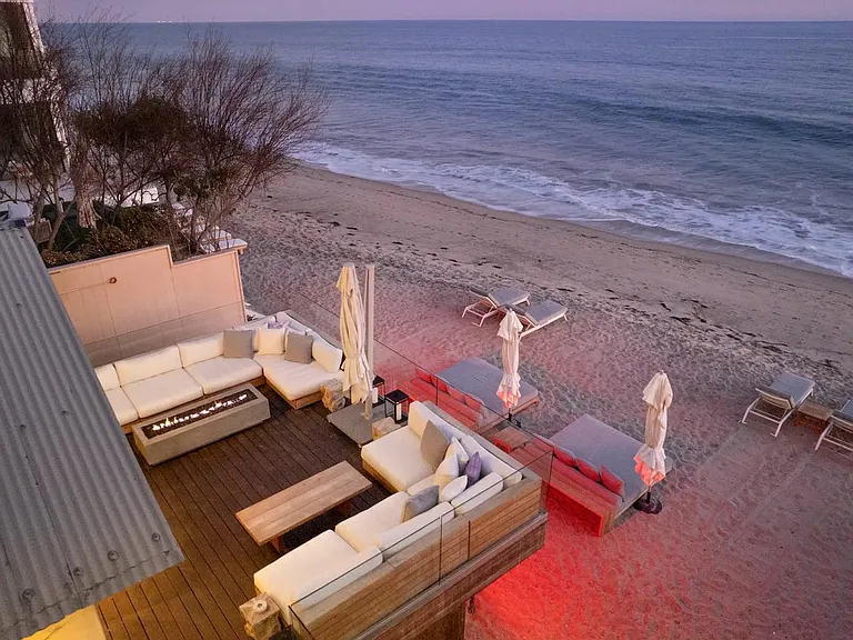 A private ocean front villa.