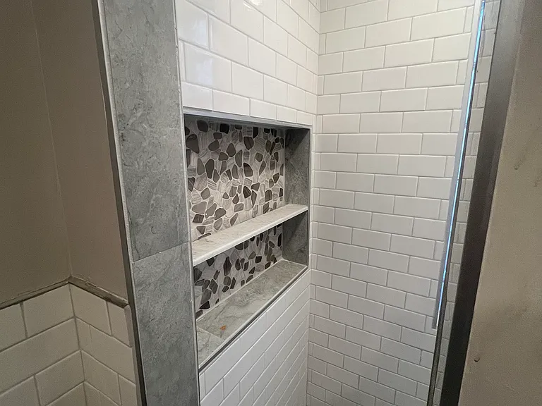 shelving in shower