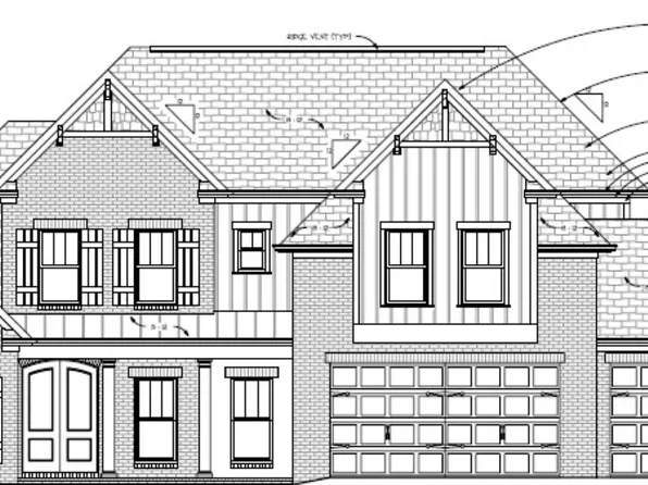 Haley Plan with 3 Car Front Entry Garage Plan, Madison Branch