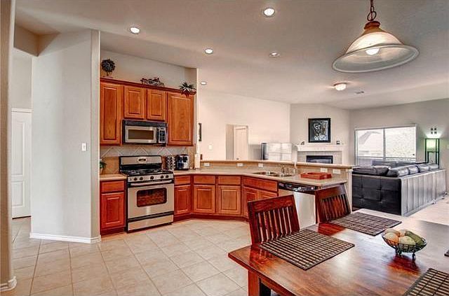 Open kitchen and living room