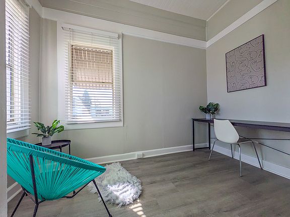 Living room and office nook