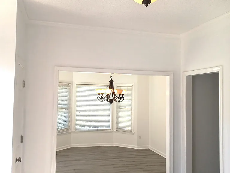Entry foyer to formal dining room.