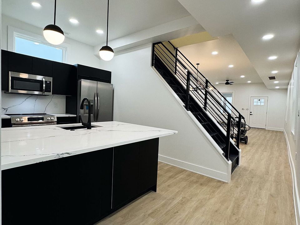 Brand new kitchen with bar seating.