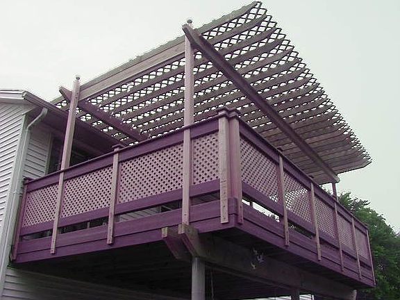 View of deck in rear