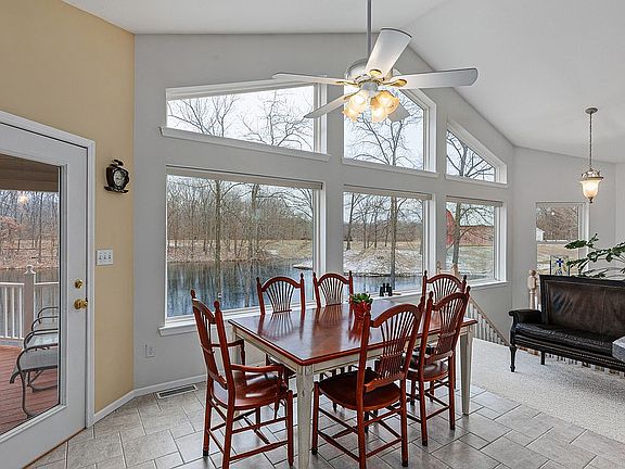 Kitchen/dining view out back