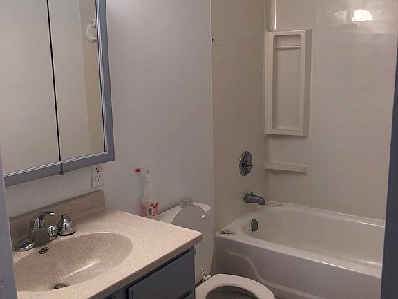 1st bathroom with tub/shower, new vanity, freshly painted wa
