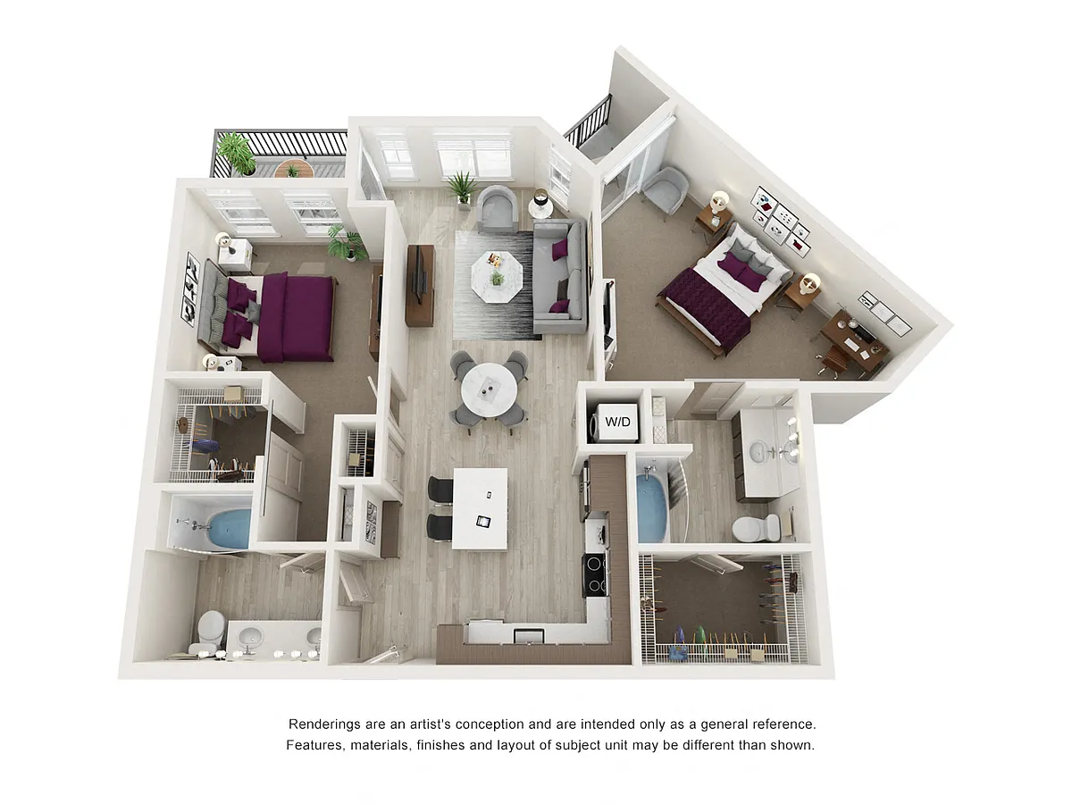 Floor plan 2X2 B2